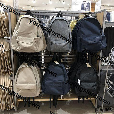 日系無印良品雙肩包男女學生書包背包電腦包旅行包純色簡約大容量