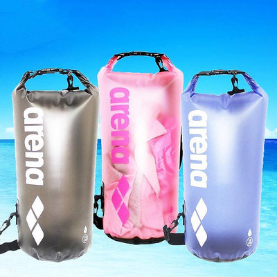 時尚 半透明 防水包 PVC 密封 漂流袋 10L單肩 防水桶包 海邊沙灘袋 手提旅行防水包