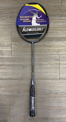 kawasaki 羽毛球拍 KBDMP32 中管高強度碳纖維羽拍 專業羽球拍 ~☆‧°小荳の窩 °‧☆㊣