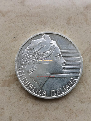 意大利1994年美國世界杯10000里拉紀念銀幣 歐洲錢幣 錢幣 銀幣 紀念幣【悠然居】100