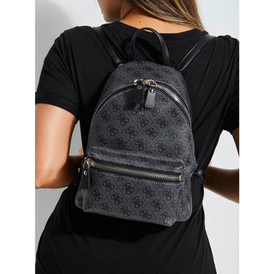 新款GUESS包包歐單涂鴉印花雙肩包百搭耐磨實用背包雙肩包後背包書包旅行包