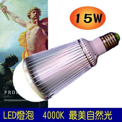 LED 燈泡 15W 球泡 白光/暖白光 高亮度燈珠. 非SMD 取代30W螺旋燈泡-普羅米修斯-