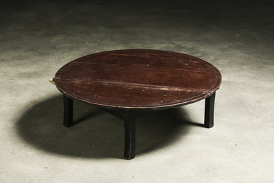 [ 裏山 古物 ] 日本 古道具 木造矮桌 和室圓桌