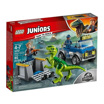 全新未拆正品 LEGO 樂高  積木 10757 Junior 侏羅紀世界系列 迅猛龍救援卡車 Raptor Rescue Truck
