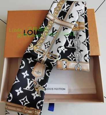 Louis Vuitton Twilly Scarf Silk Ribbon LV Bandage Kerchief