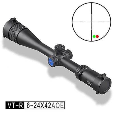 [01] DISCOVERY發現者 VT-R 6-24X42 AOE 狙擊鏡 (真品瞄準鏡抗震倍鏡氮氣快瞄內紅點防水防霧