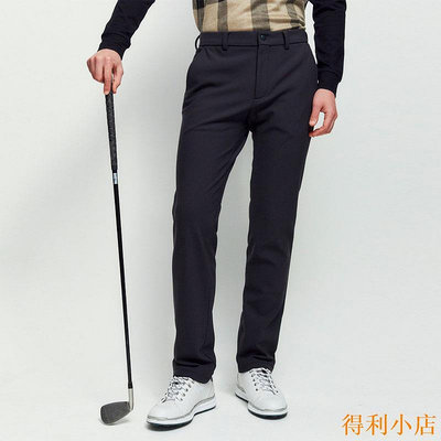 得利小店高爾夫男裝夏褲子韓國高端服裝球衣黑色長褲西褲加絨加厚保暖速干