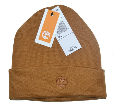 Timberland小麥色 毛帽 針織帽 男女適合 雙層 輕柔 厚實 保暖 T100358C