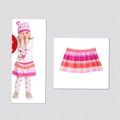 美國GYMBOREE正品 新款 Glitter Striped Skirt 金蔥條紋短裙4T....售150元