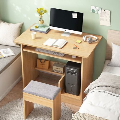 熱銷 電腦桌家用小戶型書桌帶抽屜簡約學生簡易桌子臥室小型*
