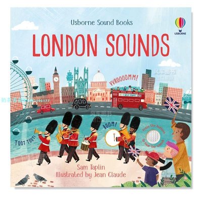 【預 售】【發聲書】倫敦之聲 【Sound Books】London Sounds英文兒童趣味Jean Claude Usborne