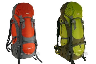 挪威品牌 INWAY 登山背包 登山包 自助旅行背包 KINGSTONG75(藍色) 共有4色 專利背負系統保固2年