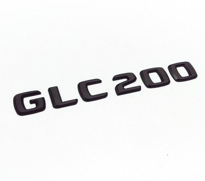 圓夢工廠 Benz 賓士 GLC X253 C253 GLC200 2015~2019 後車箱 尾門字貼字標車標 消光黑
