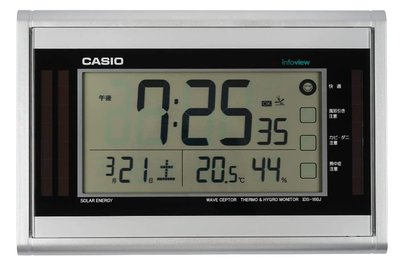 14466A 日本進口 限量品 正品 卡西歐CASIO日曆座鐘太陽能桌鐘 溫溼度計時鐘LED畫面電波時鐘送禮禮品