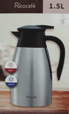 Ricocafe 1.5L 不鏽鋼真空咖啡壺 不鏽鋼真空水壺