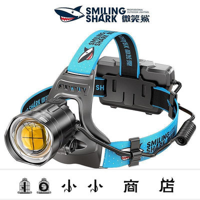 msy-微笑鯊正品 K808 強光頭燈led XHP100大功率頭戴式頭燈超亮遠射USB可充電變焦戶外登山釣魚露營維修工作照明