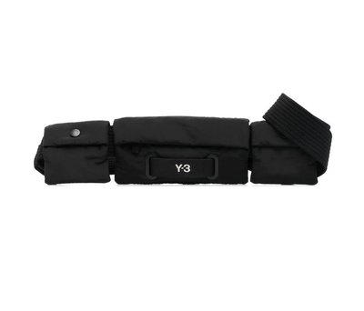 [全新真品代購-S/S23 新品!] Y-3 多口袋設計 LOGO織帶 黑色 腰包 / 背包 (Y3)