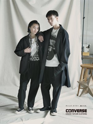 日本製 CONVERSE CHUCK TAYLOR CLOTHING 服飾系列 外套 褲子 短T。太陽選物社