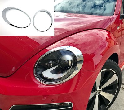 【JR佳睿精品】VW 2019 Beetle 福斯 金龜車 電鍍 前燈框 大燈框 飾條 電鍍條 百貨 裝飾