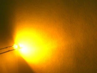 10MM 白髮黃 發光管 超高亮 LED 發光二極體 W8 [84696]