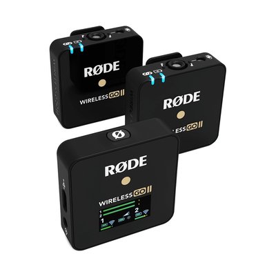 RODE Wireless GO II 一對二無線麥克風 (1接收+2發射) 2.4GHz 公司貨 RDWIGOII
