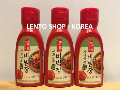 LENTO SHOP - 韓國 CJ 拌麵醬  拌飯醬  辣椒醬 사과듬뿍 비빔장 Noodle Sauce 290克
