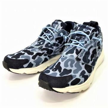 【AYW】REEBOK FURYLITE CAMO 藍迷彩 麂皮 尼龍 限量 慢跑鞋 休閒鞋 運動鞋 24.5cm 正版