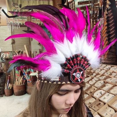 印地安酋長帽 印地安頭飾 印地安頭盔 舞蹈戲劇服裝 cosplay 羽毛頭飾 拍攝道具 表演道具 舞會裝扮 音樂祭裝扮