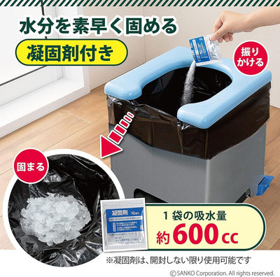 日本製 緊急廁所 簡易型廁所 攜帶式 坐式馬桶 R-39 排泄處理袋 急救廁所 地震 急救 避難 防災【全日空】