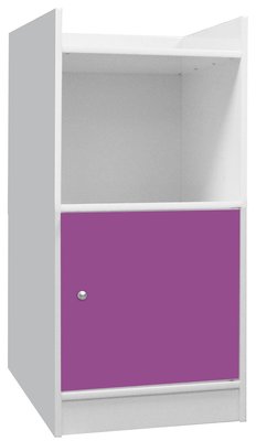 『昱陽傢俱』塑鋼環保1.4尺紫色收納櫃/書櫃/置物櫃/櫃子/全新品(另有白色)【桃園以北免運費】
