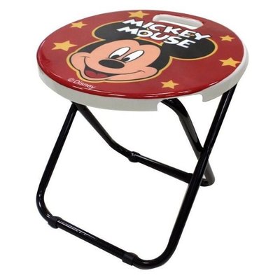 正版迪士尼米奇鐵管矮凳椅 椅子 兒童椅 烤肉椅 折疊椅