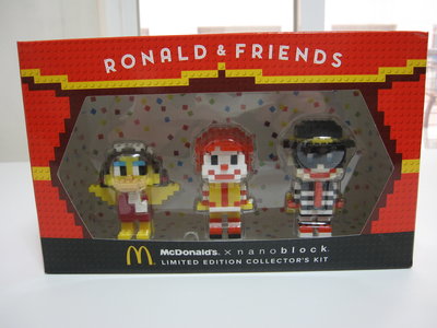 日本限量販售麥當勞樂高 McDonald's X nanoblock LEGO積木組合 麥當勞叔叔 大鳥姐姐 漢堡神偷