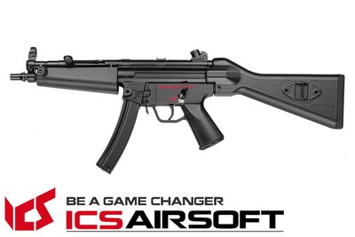 【翔準軍品AOG】ICS CES A4(黑)固定托 MP5 衝鋒槍 電動槍 全金屬 生存遊戲 ICS-03