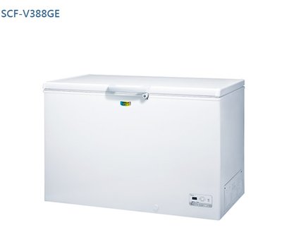 【台南家電館】SANLUX 三洋 388公升上掀式冷凍櫃《SCF-V388GE》GE結能系列臥式冷凍櫃