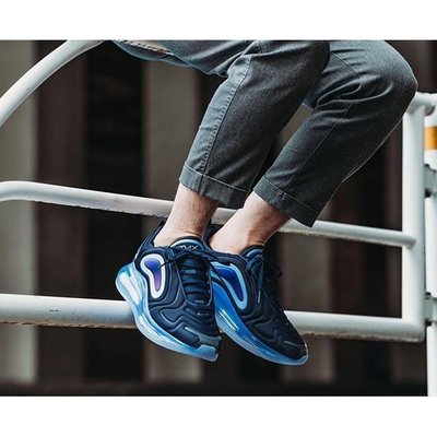 【正品】NIKE AIR MAX 720 藍色 水藍 曜石藍 藍黑紫 全氣墊 緩震 休閒鞋 慢跑鞋 AO2924-402