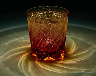 【撿漏】日本回流kagami江戶切子瀲滟洋酒杯手工雕刻水晶杯