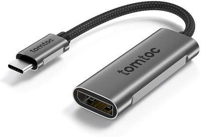 【竭力萊姆】預購 美國原裝 tomtoc USB-C to DisplayPort 1.4 轉接器 支援 8K