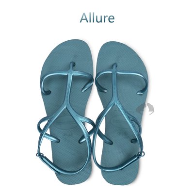 havaianas Allure 出清女款 剩巴西尺寸35/36 藍綠色-阿法.伊恩納斯 巴西拖鞋 夾腳拖 氣質