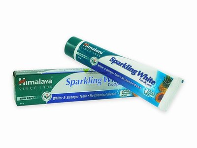 ♡印地摩沙╭♡ 印度 Himalaya喜馬拉雅 草本淨白牙膏Sparkling White Toothpaste 80g