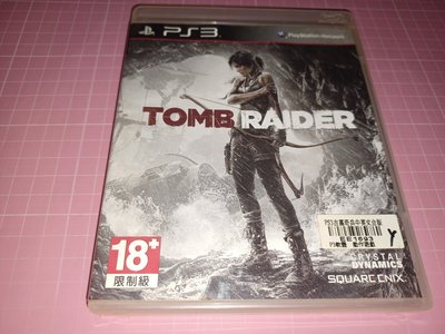 二手PS3遊戲光碟《TOMB RAIDER 古墓奇兵 》中英文合版 限制級 光碟1片+說明書 +操作卡