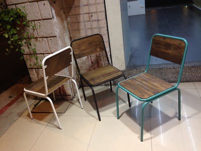 【 一張椅子 】Old School 法國復古LOFT工業風學生椅 作舊課桌椅 Vintage School Chair