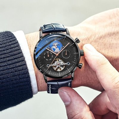熱銷 手錶腕錶正品艾浪手錶男士機械錶全自動防水鏤空特種兵學生潮男錶2020新款 可開發票