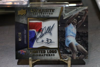 2012-13 Exquisite Limited Logo Patch Karl Malone 木盒~極低限量10簽名