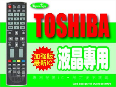 【遙控王】TOSHIBA 東芝 電視專用型遙控器_適用CT-9509
