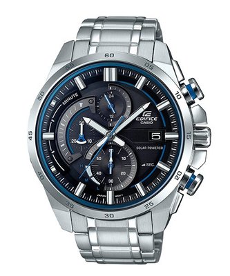 【金台鐘錶】CASIO 卡西歐 EDIFICE 三眼錶賽車錶 (太陽能電力) EQS-600D-1A2