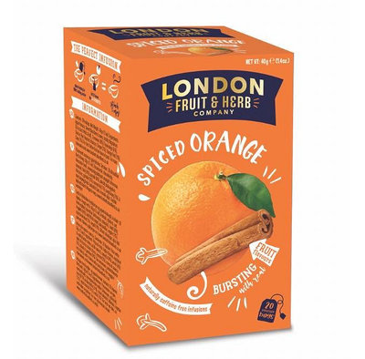【即享萌茶】英國LONDON芙賀香橙肉桂茶20茶包/盒（無咖啡因）促銷中