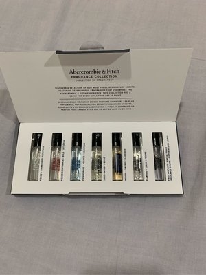 Abercrombie and Fitch A&amp;F 經典針管香水 2.7mlX7支（味） 全新正品 紐約第五大道旗艦店購入 現貨在台一組