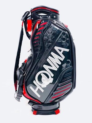 熱銷 HONMA紅馬新款高爾夫球包 水晶料防水足球紋男士職業球袋 CB12103 可開發票