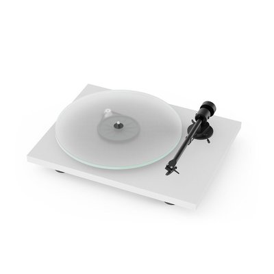 [ 沐耳 ] 奧地利 Pro-ject 黑膠唱盤 T1 平光白色：玻璃轉盤 Ortofon 唱頭（現貨）