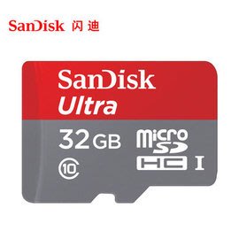 SanDisk閃迪32g記憶卡 98MB/秒高速讀寫 TF卡轉SD卡 高速手機存儲卡 行車記錄器記憶卡 P-03